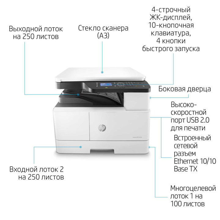 МФУ HP 8AF43ALaserJet MFP M438n