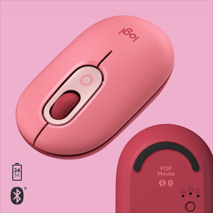 Мышь беспроводная Logitech POP MOUSE, Heartbreaker