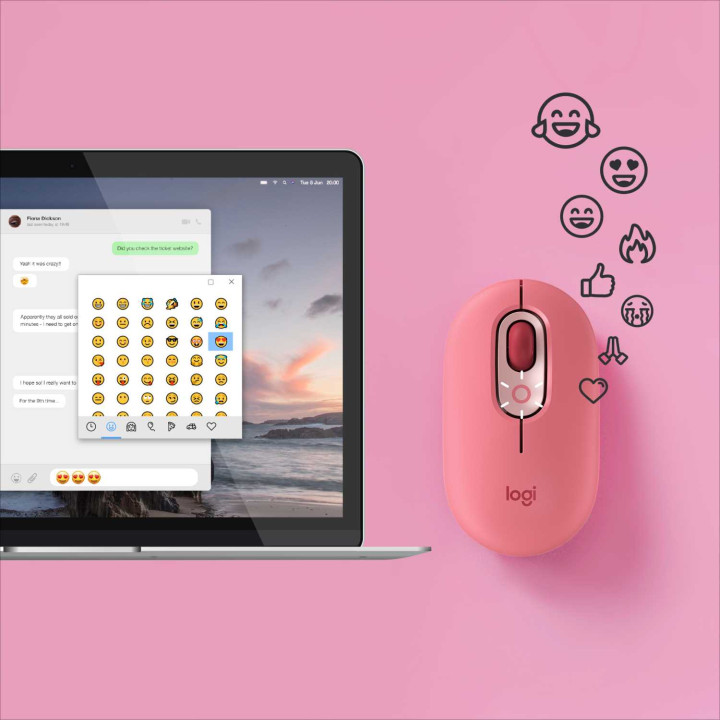 Мышь беспроводная Logitech POP MOUSE, Heartbreaker