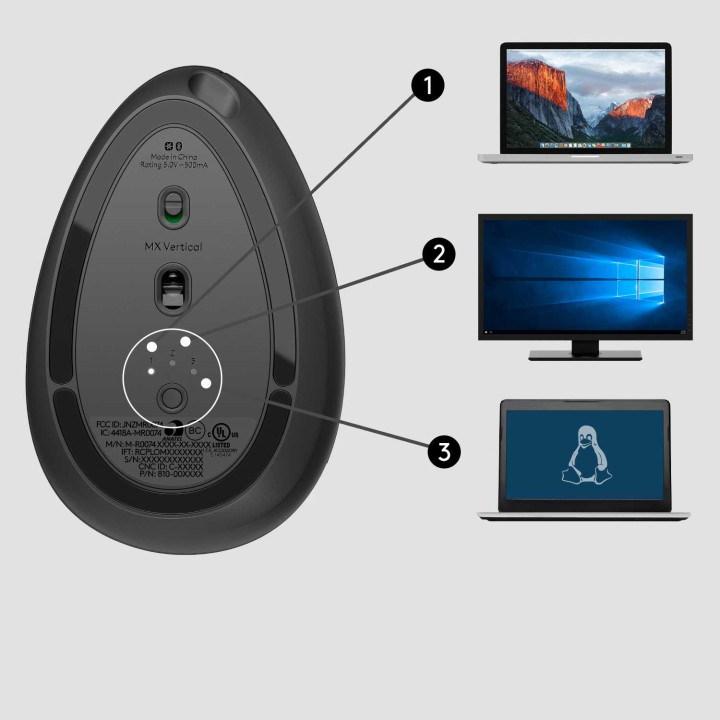 Мышь беспроводная Logitech MX Vertical (400-4000