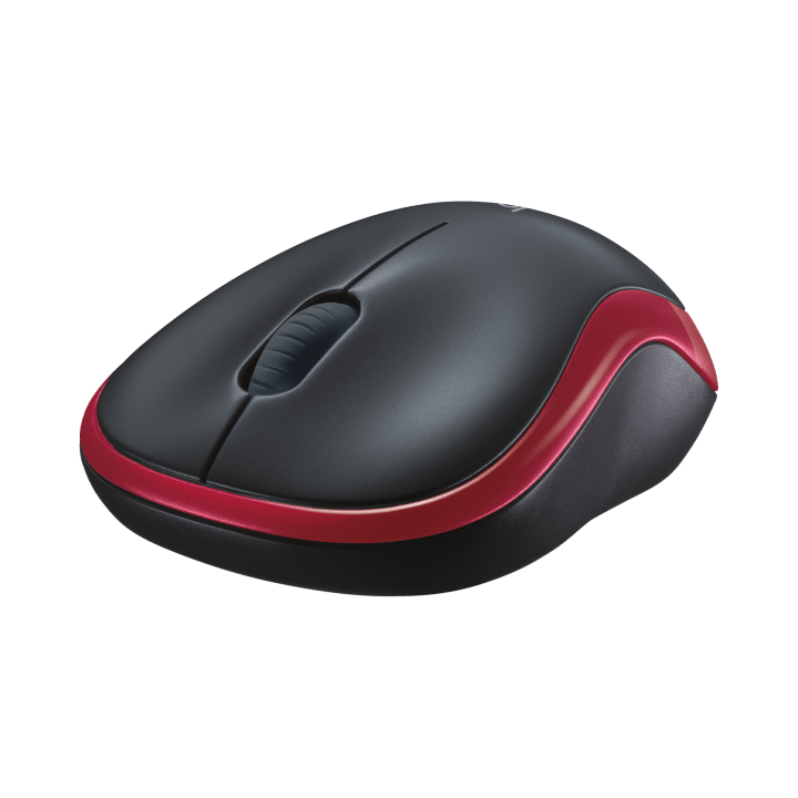 Мышь беспроводная Logitech M185 Red (красная,