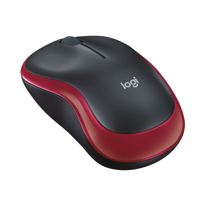 Мышь беспроводная Logitech M185 Red (красная,