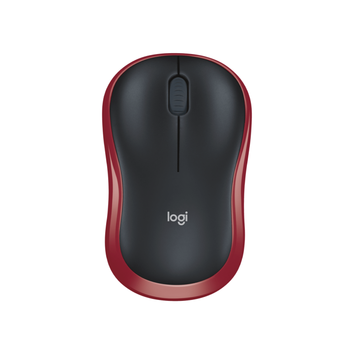 Мышь беспроводная Logitech M185 Red (красная,